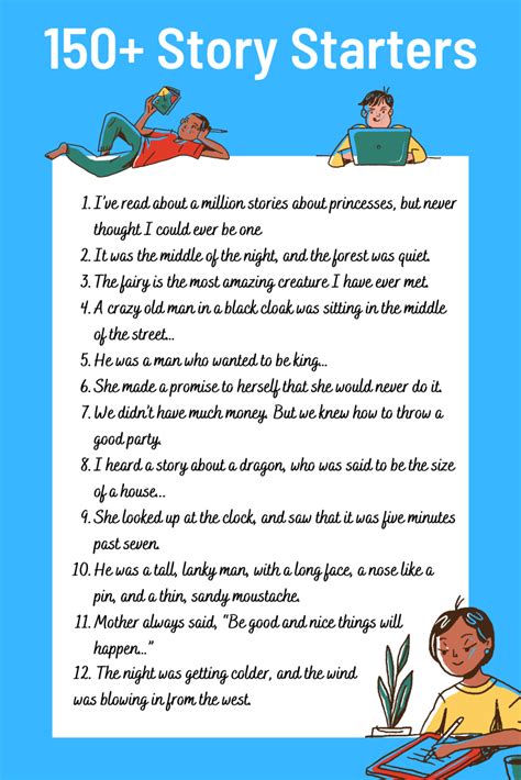 story opening lines examples|150+ Story Starters: Creative Opening Lines (+Free Generator).